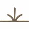 Ekena Millwork Richland Rough Sawn Timber Gable Bracket, Douglas Fir, 108"W x 72"H x 2"D x 6"F, 16/12 Pitch GBW108X72X0206RIC00RDF - alternate 3